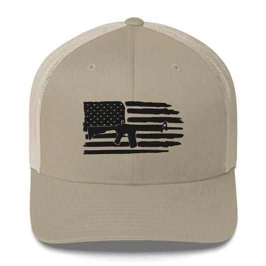 Trucker Cap - American Rifle Flag - FAFO Sportswear