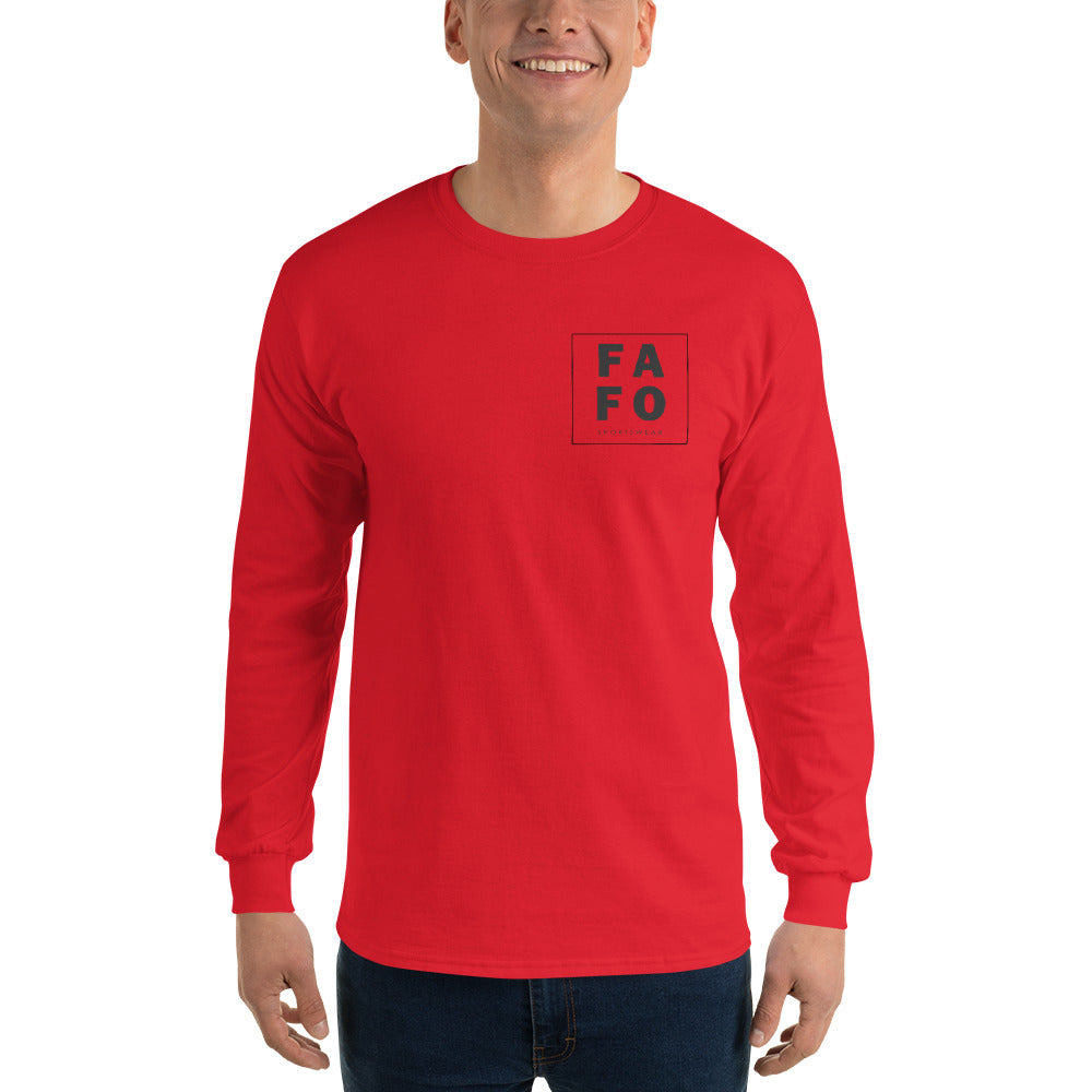Men’s Cotton Long Sleeve Shirt - Rifle Flag - FAFO Sportswear