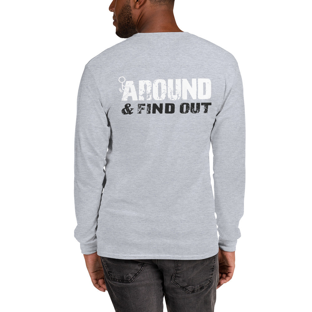 Men's Cotton Long Sleeve Shirt - F*k Around & Find Out - FAFO Sportswear