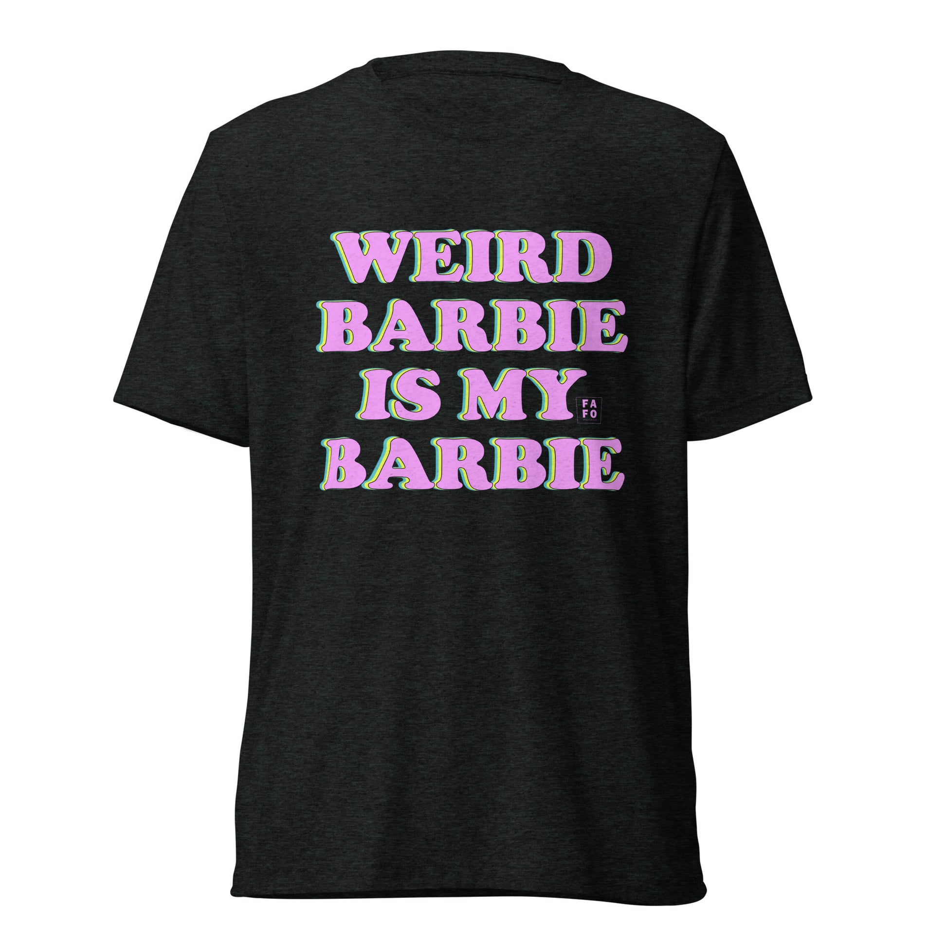 Women's Tri-blend Jersey Tee - Weird Barbie is My Barbie - FAFO Sportswear