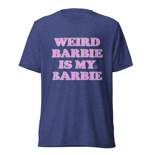 Women's Tri-blend Jersey Tee - Weird Barbie is My Barbie
