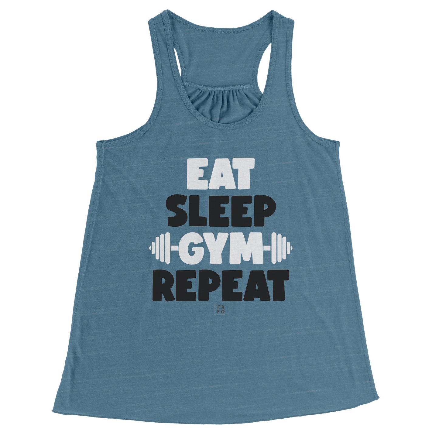 Bella Flower Racerback Tank - Eat Sleep Gym Repeat - FAFO Sportswear
