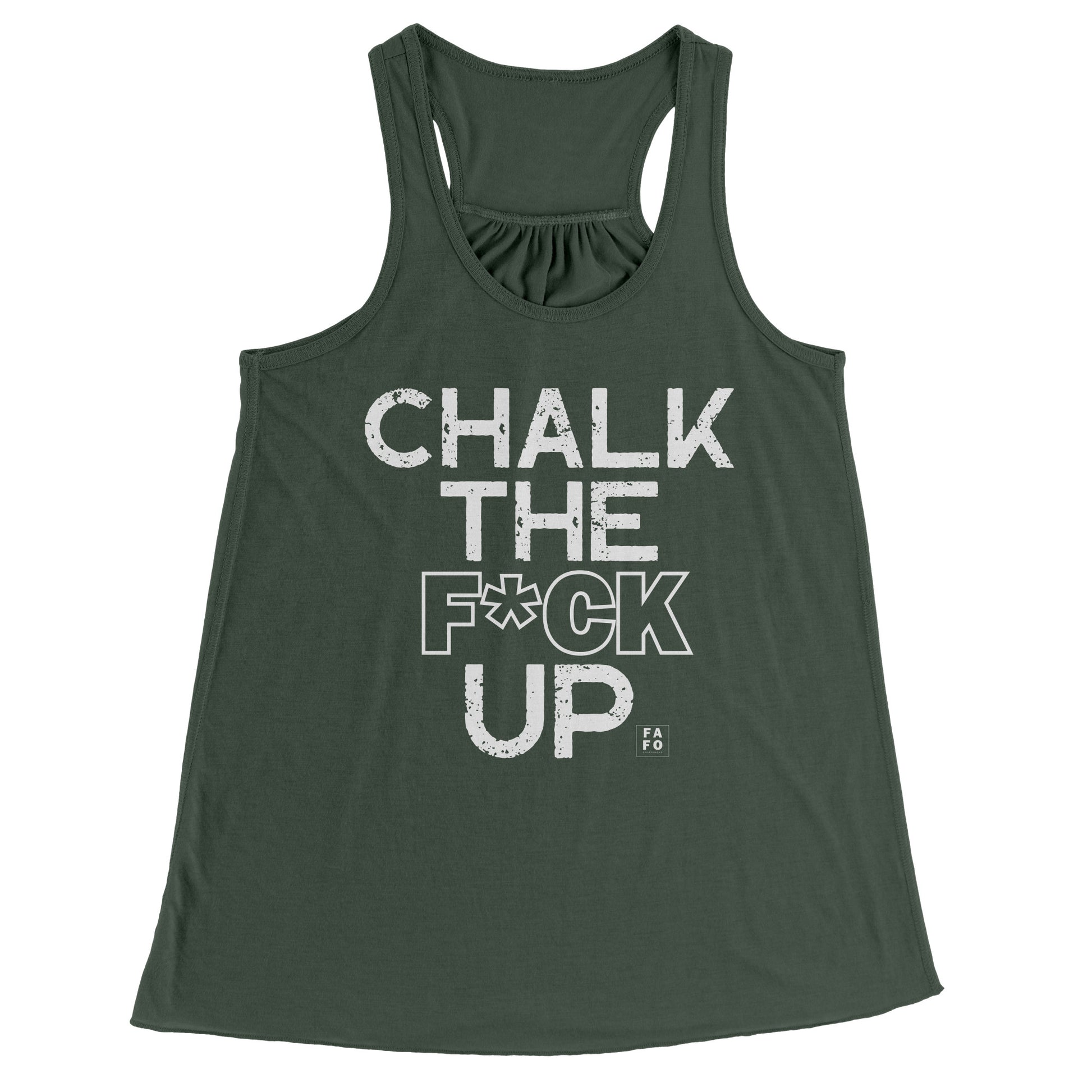 Bella Flowy Racerback Tank - Chalk Up - FAFO Sportswear