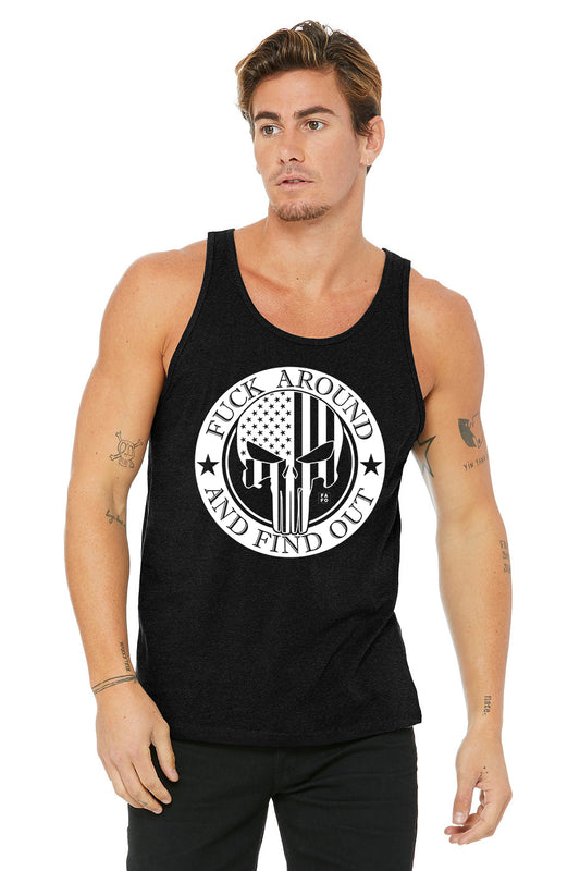 Men's Tank Top - Punisher F*k Around and Find Out - FAFO Sportswear