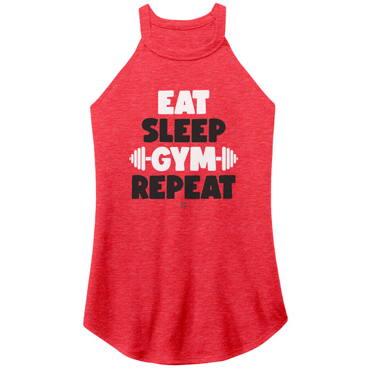 Rocker Tank - Eat Sleep Gym Repeat - FAFO Sportswear