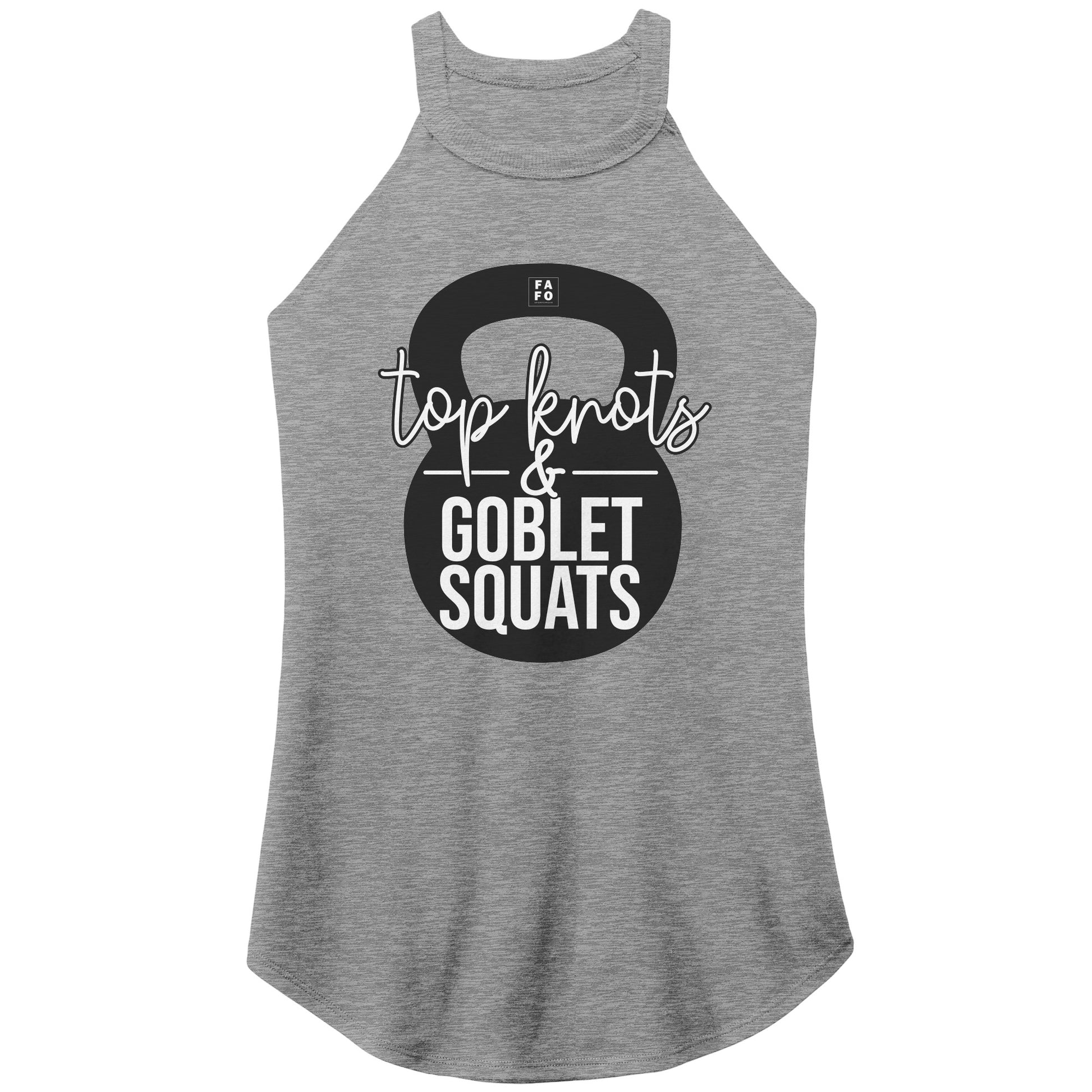 Rocker Tank - Goblet Squats - Grey