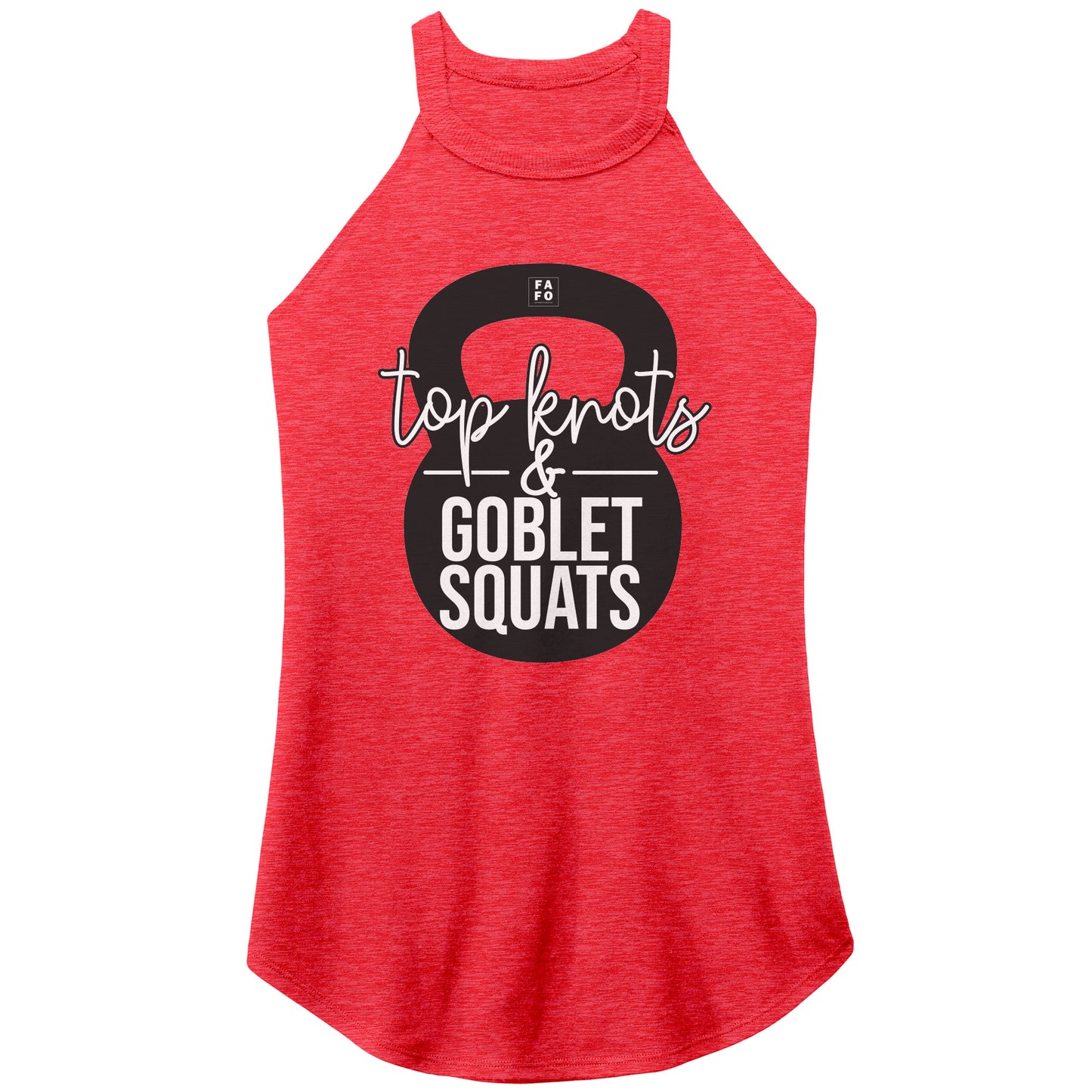 Rocker Tank - Goblet Squats - Red
