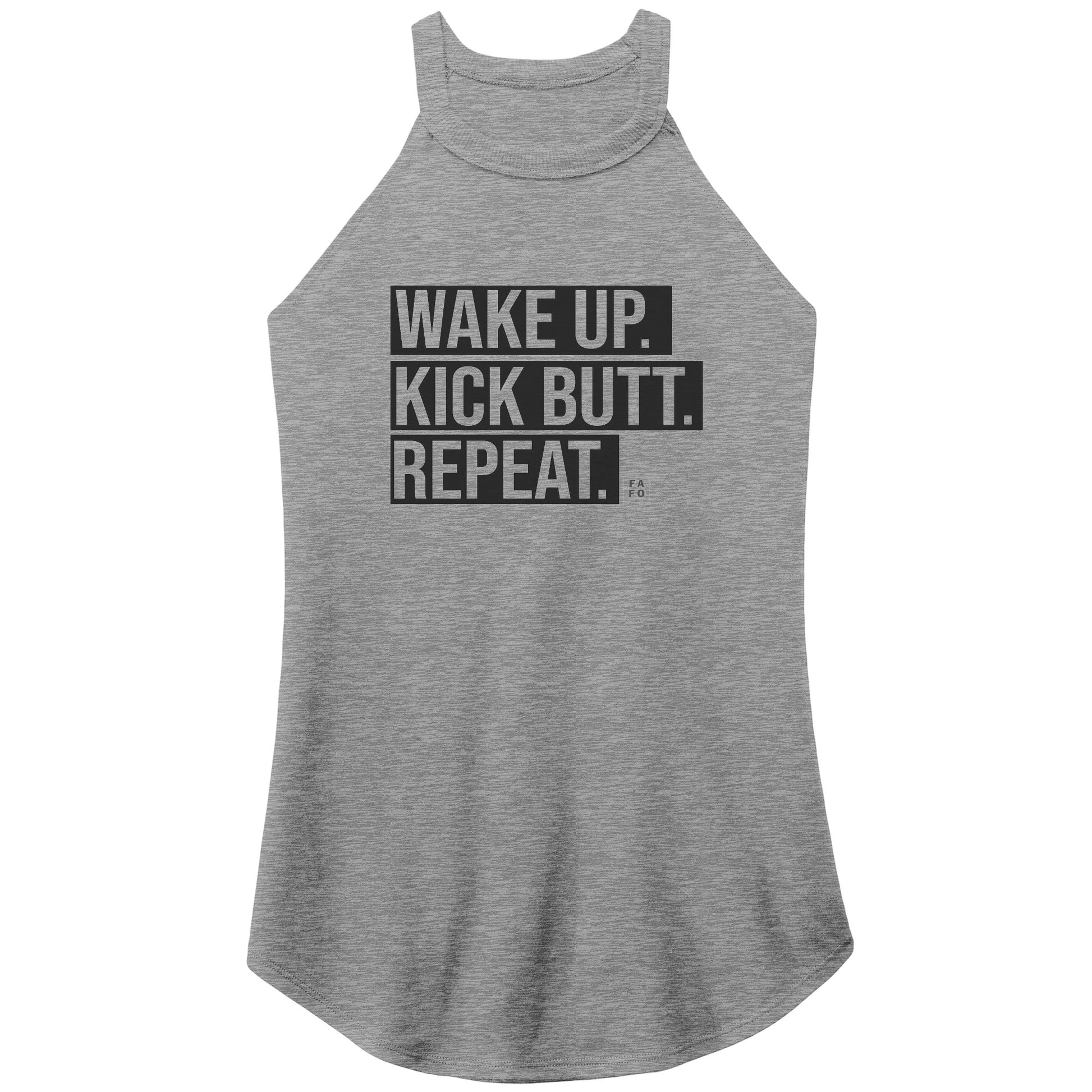 Rocker Tank - Wake Up Kick Butt - FAFO Sportswear