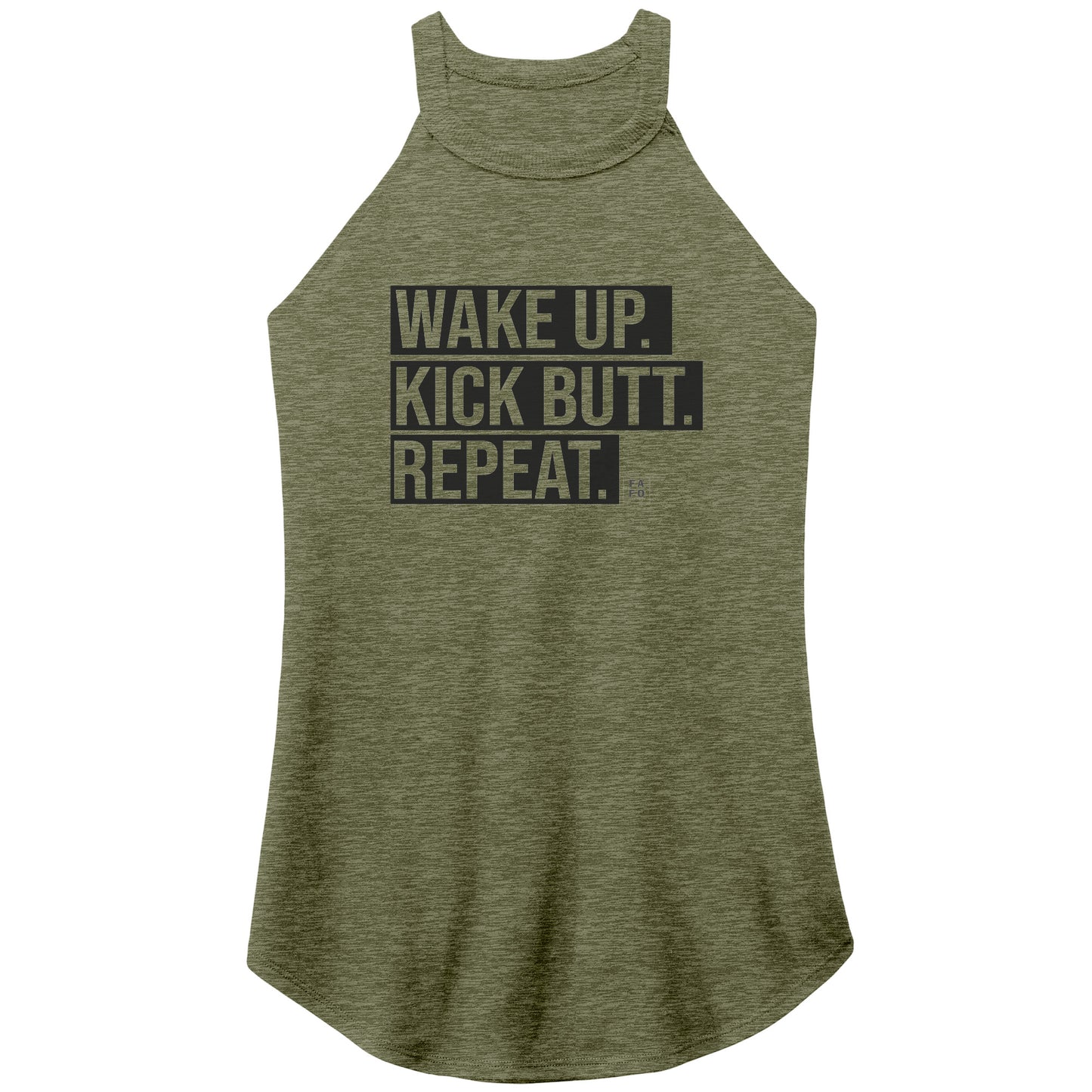 Rocker Tank - Wake Up Kick Butt - FAFO Sportswear