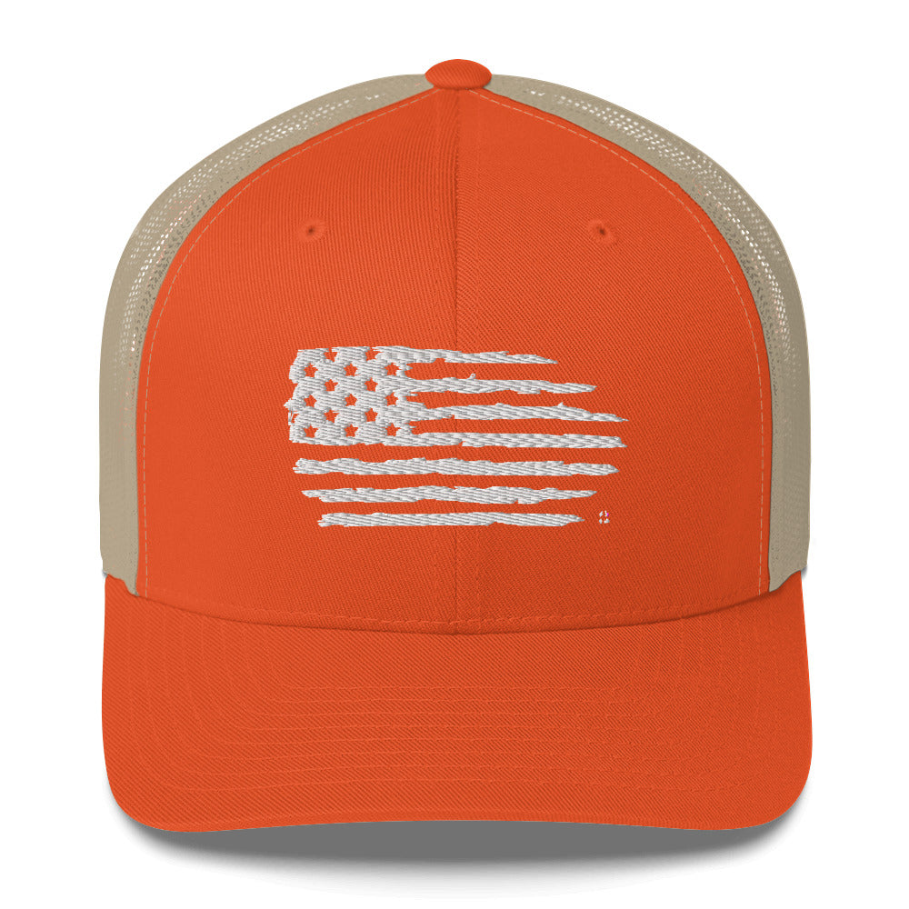 Trucker Cap - Distressed Flag - FAFO Sportswear