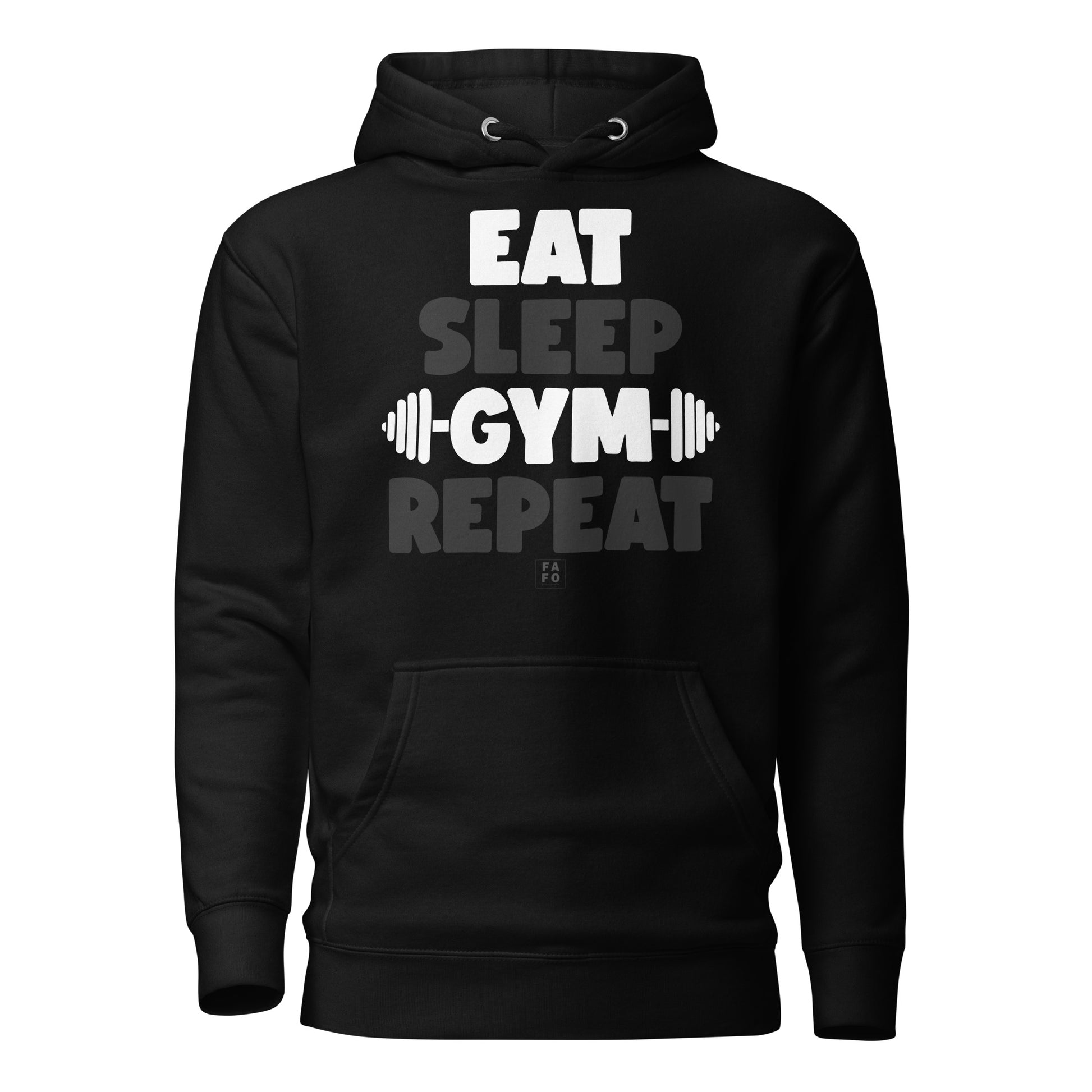 Women's Hoodie - Eat Sleep Gym Repeat - FAFO Sportswear