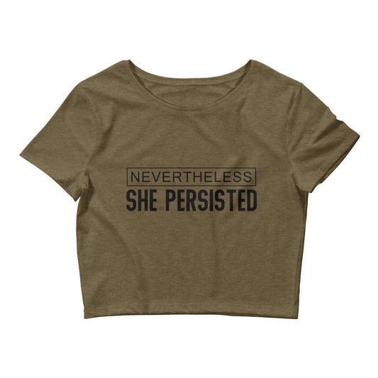 Women’s Crop Tee - She Persisted - FAFO Sportswear