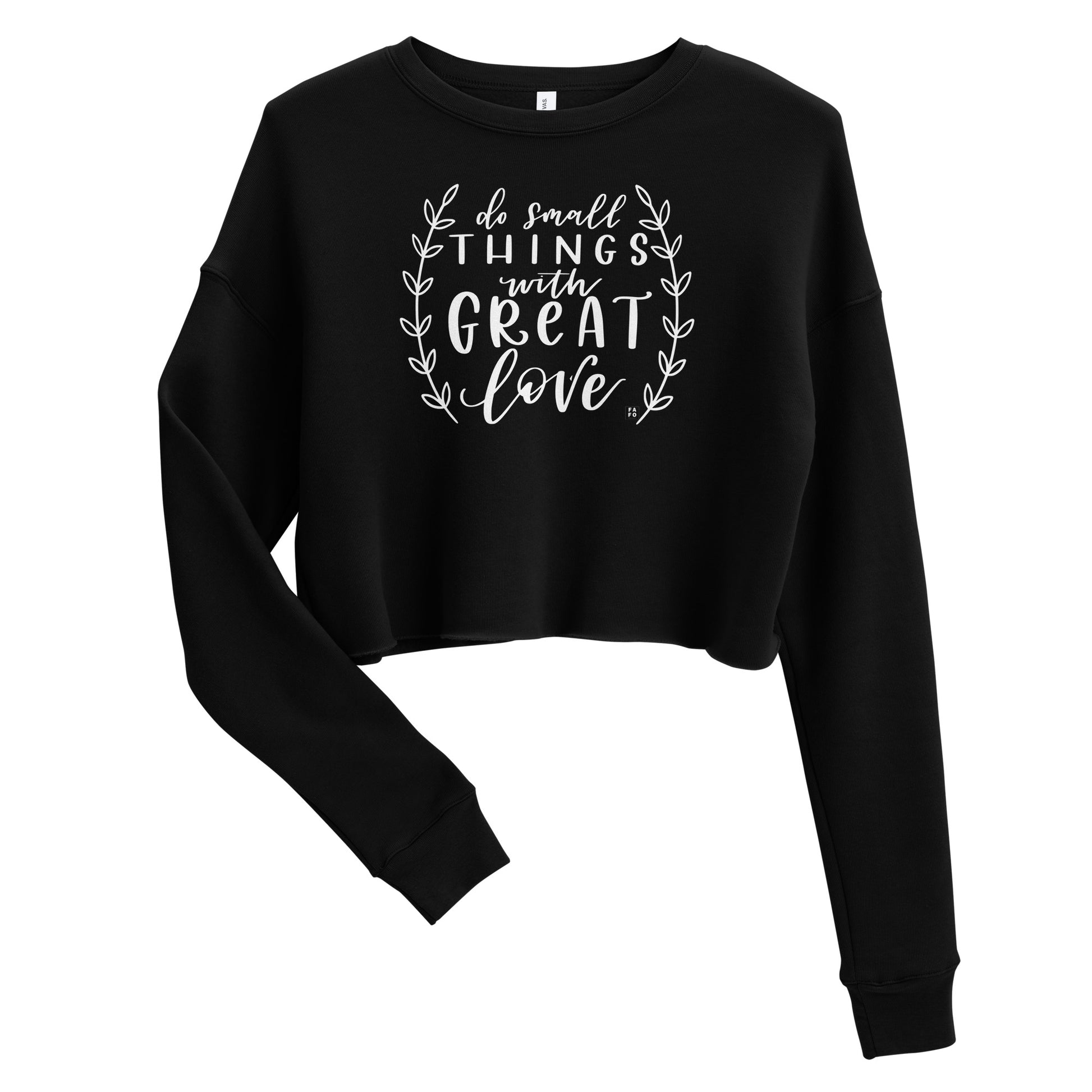 Women's Crop Sweater - Do Small Things - FAFO Sportswear