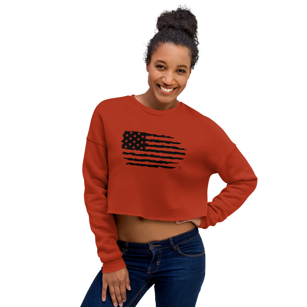 Women's Crop Sweater - 'Merica - FAFO Sportswear