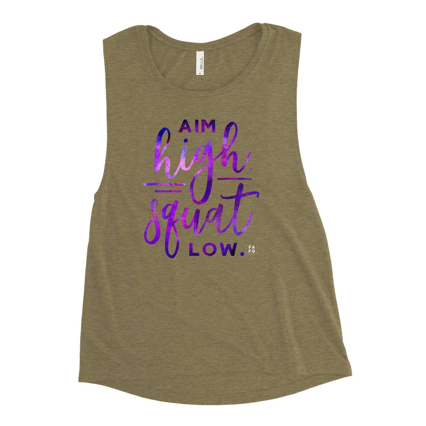 Bella Muscle Tank - Aim High