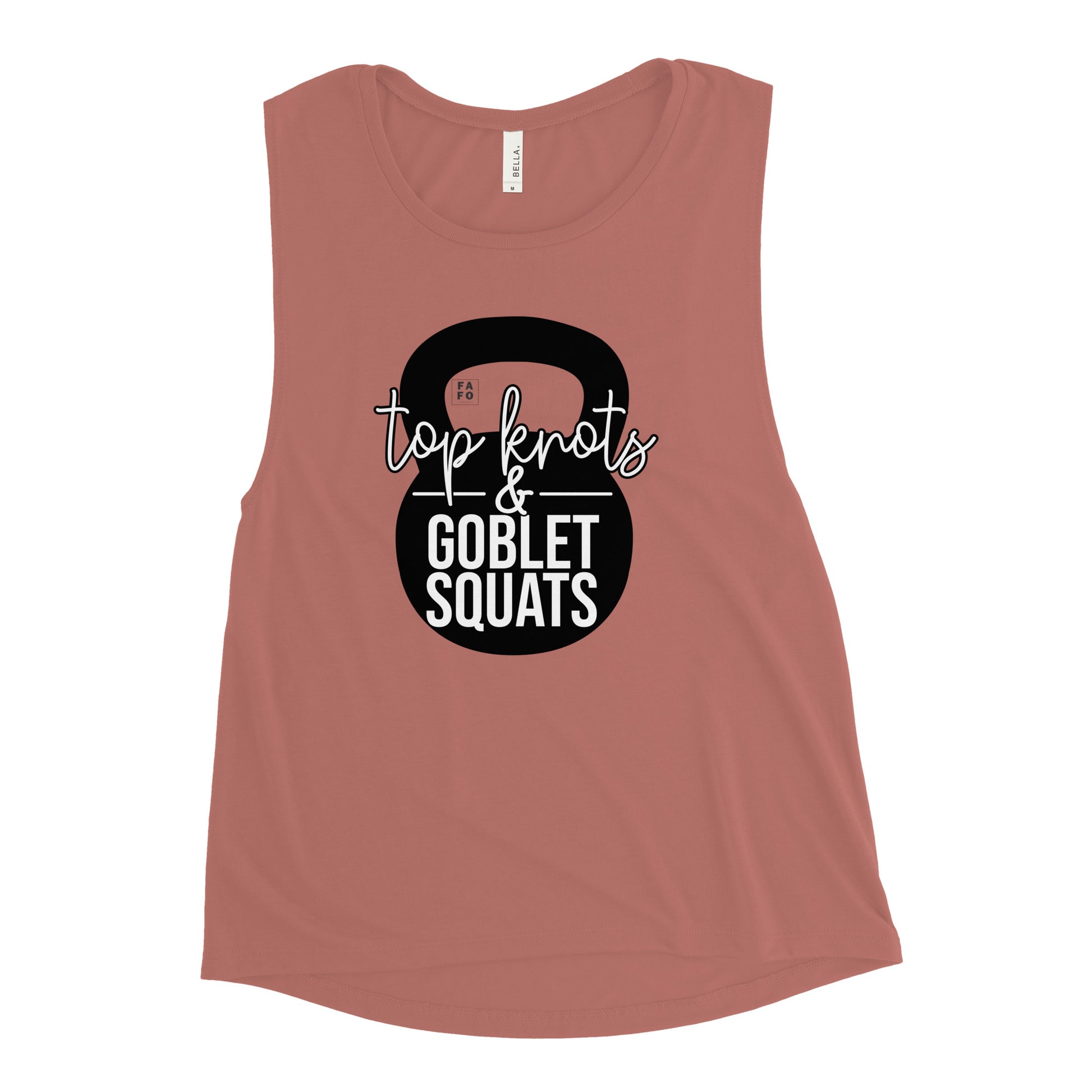 Bella Muscle Tank - Goblet Squats - FAFO Sportswear