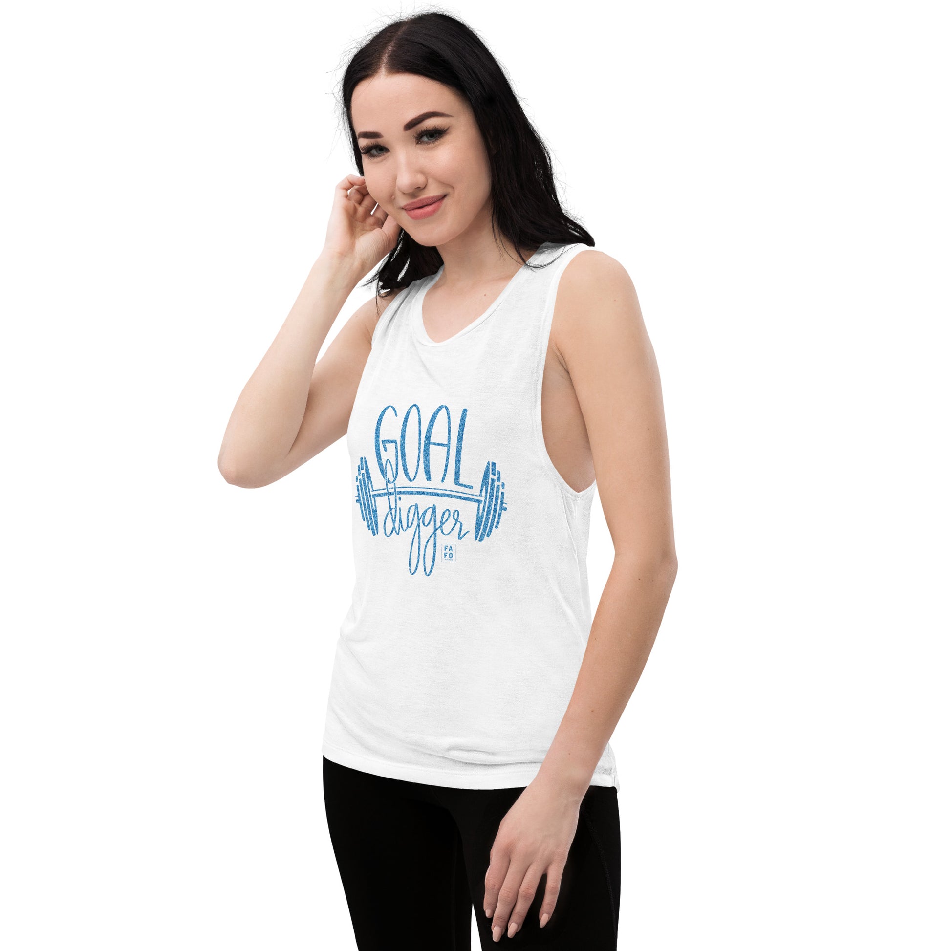 Bella Muscle Tank - Goal Digger - FAFO Sportswear